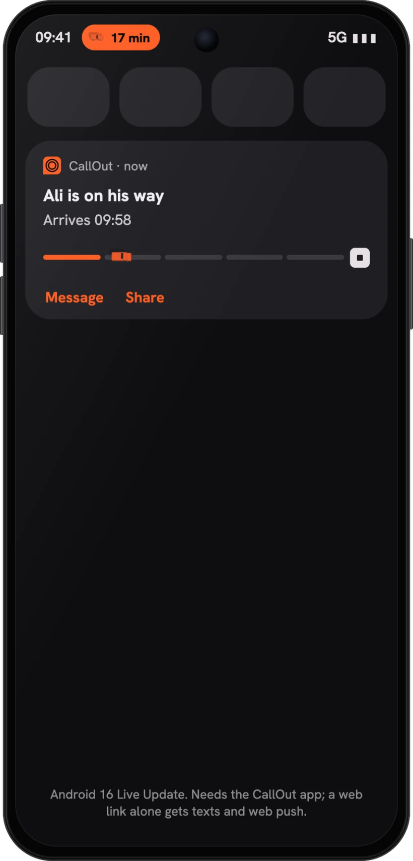 Live updates, on Android too
