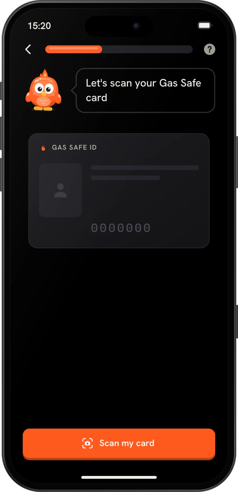 A Gas Safe card