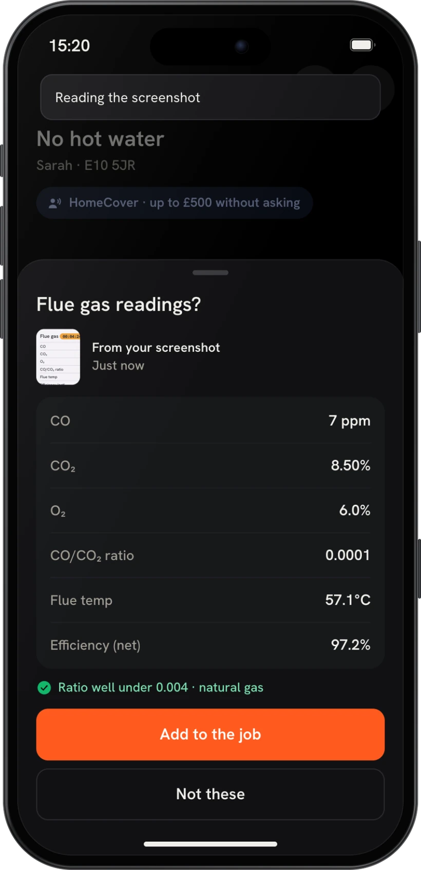 Its readings, read and checked