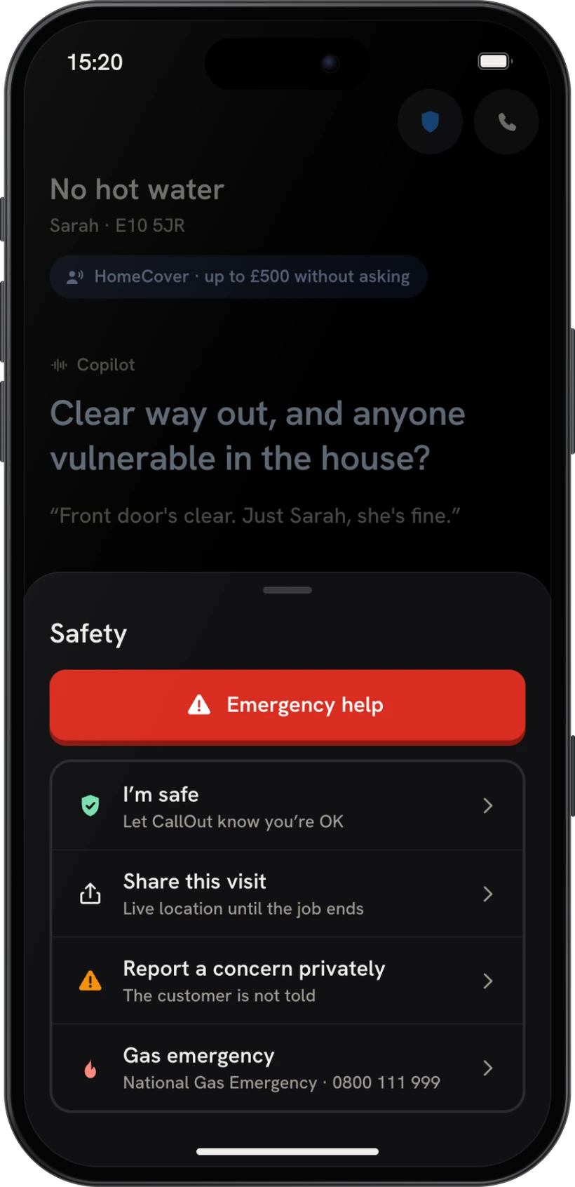 The safety toolkit, one tap from every job